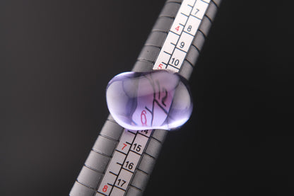 Vintage Baccarat “Galet Wave” Purple Crystal Ring