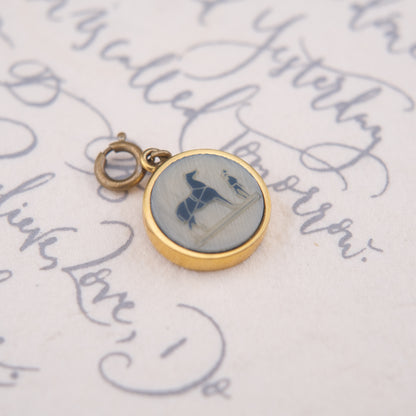 Vintage Hermès Paris Pendant – Horse & Groom Motif | Bijouterie Fantaisie