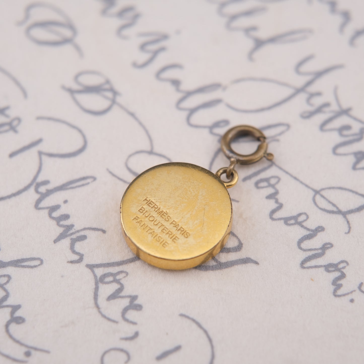 Vintage Hermès Paris Pendant – Horse & Groom Motif | Bijouterie Fantaisie