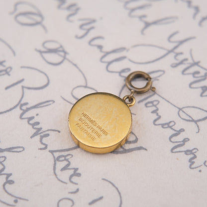 Vintage Hermès Paris Pendant – Horse & Groom Motif | Bijouterie Fantaisie