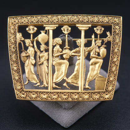 ❤️ Vintage MFA Museum of Fine Arts Classical Figural Brooch