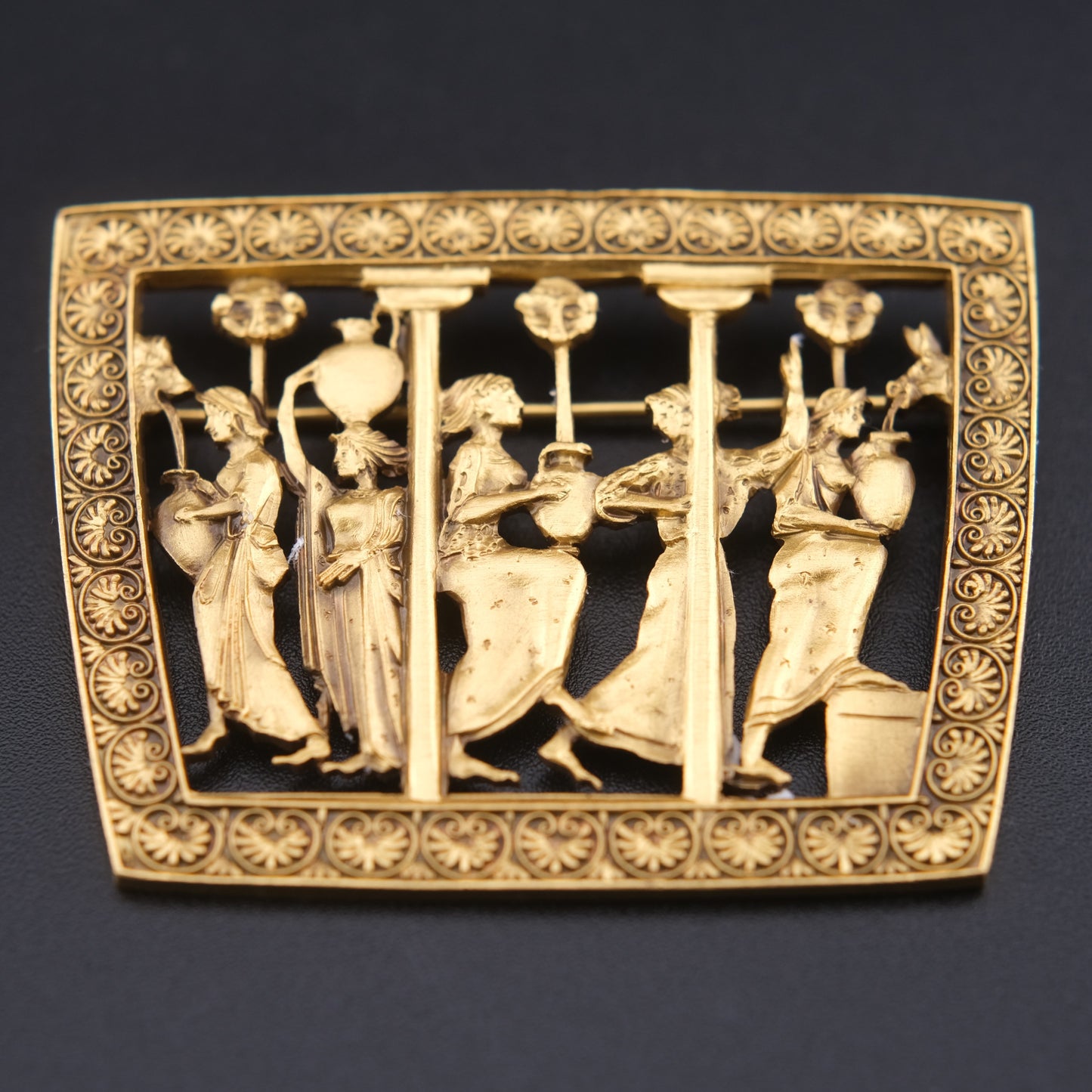 ❤️ Vintage MFA Museum of Fine Arts Classical Figural Brooch