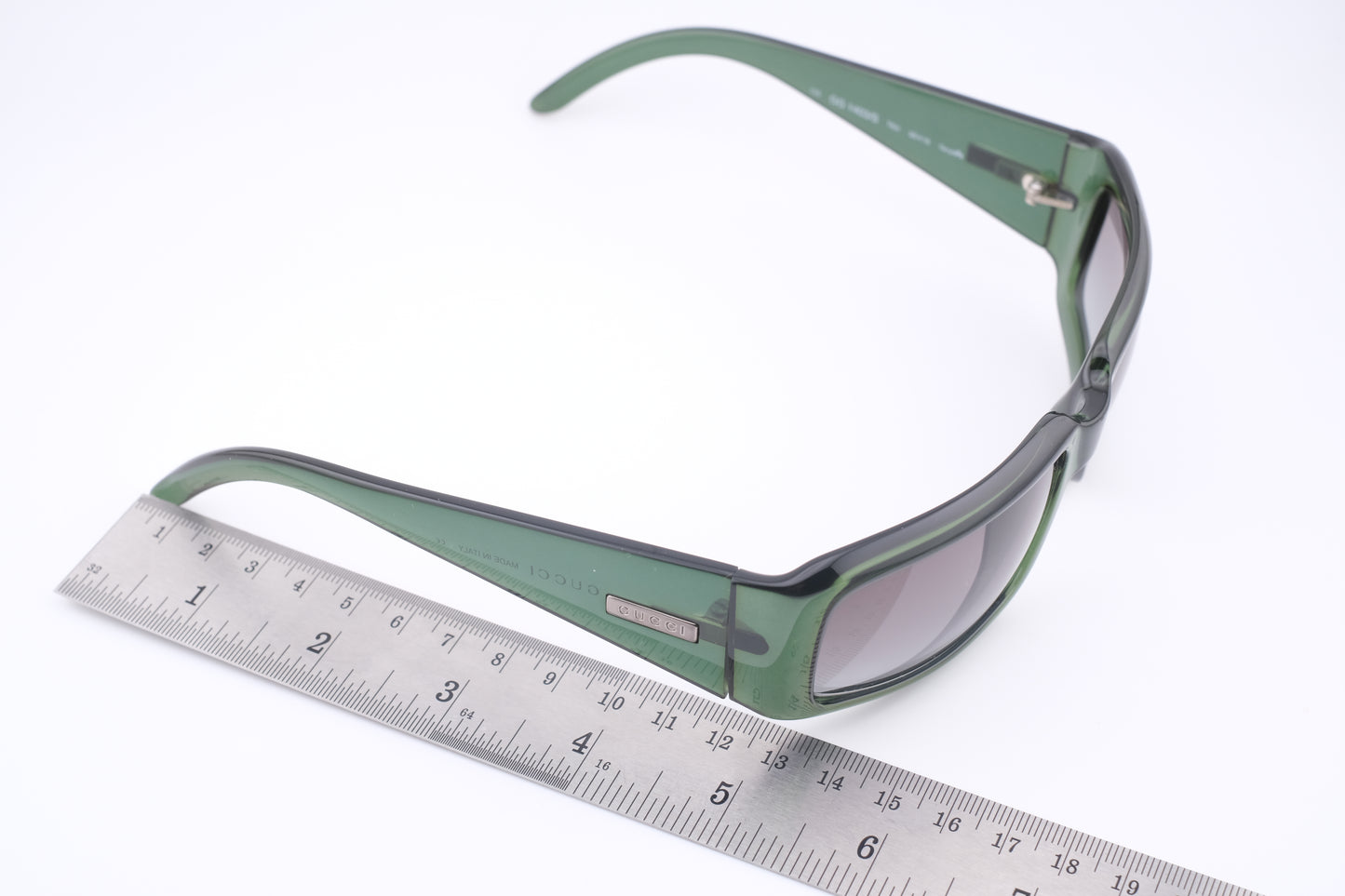 ❤️ Vintage Gucci GG 1403/S Green Rectangular Sunglasses – Made in Italy