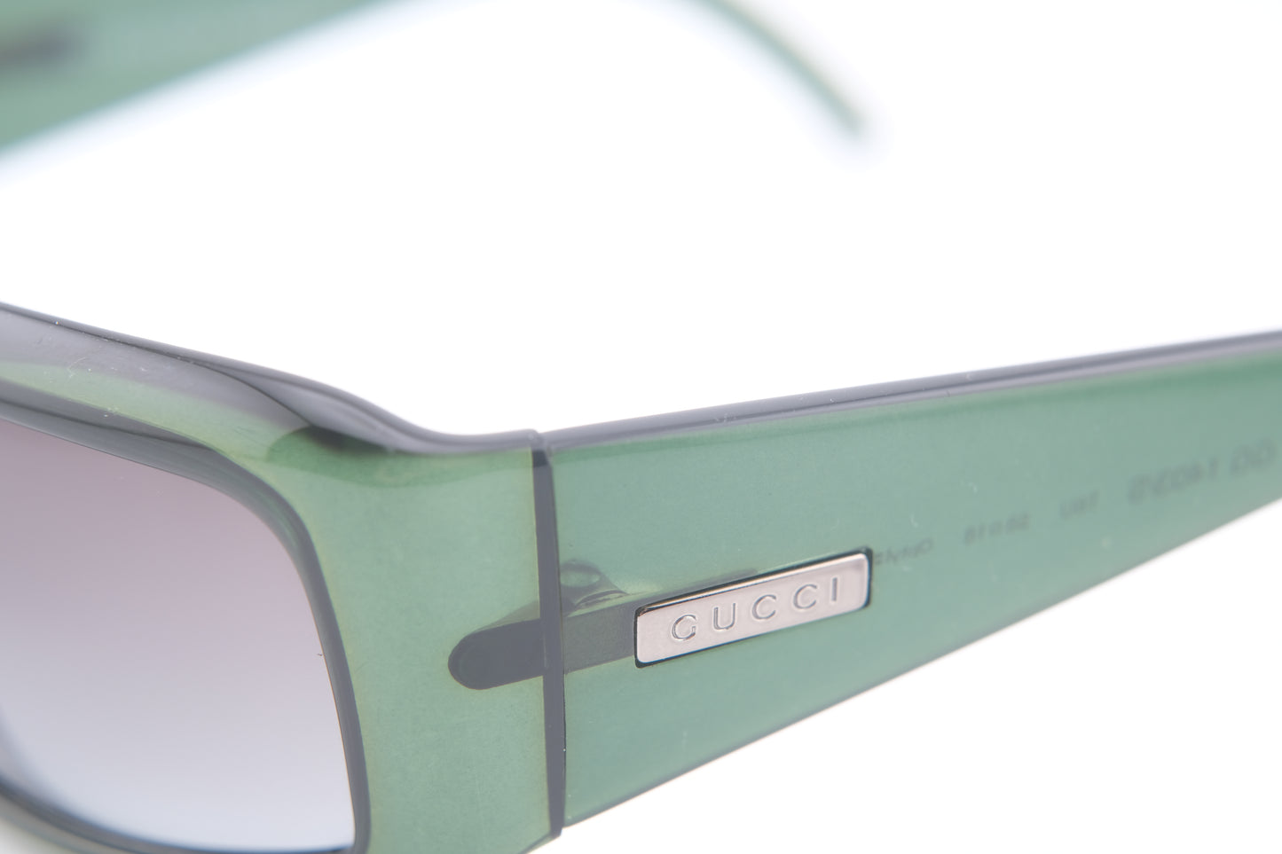 ❤️ Vintage Gucci GG 1403/S Green Rectangular Sunglasses – Made in Italy