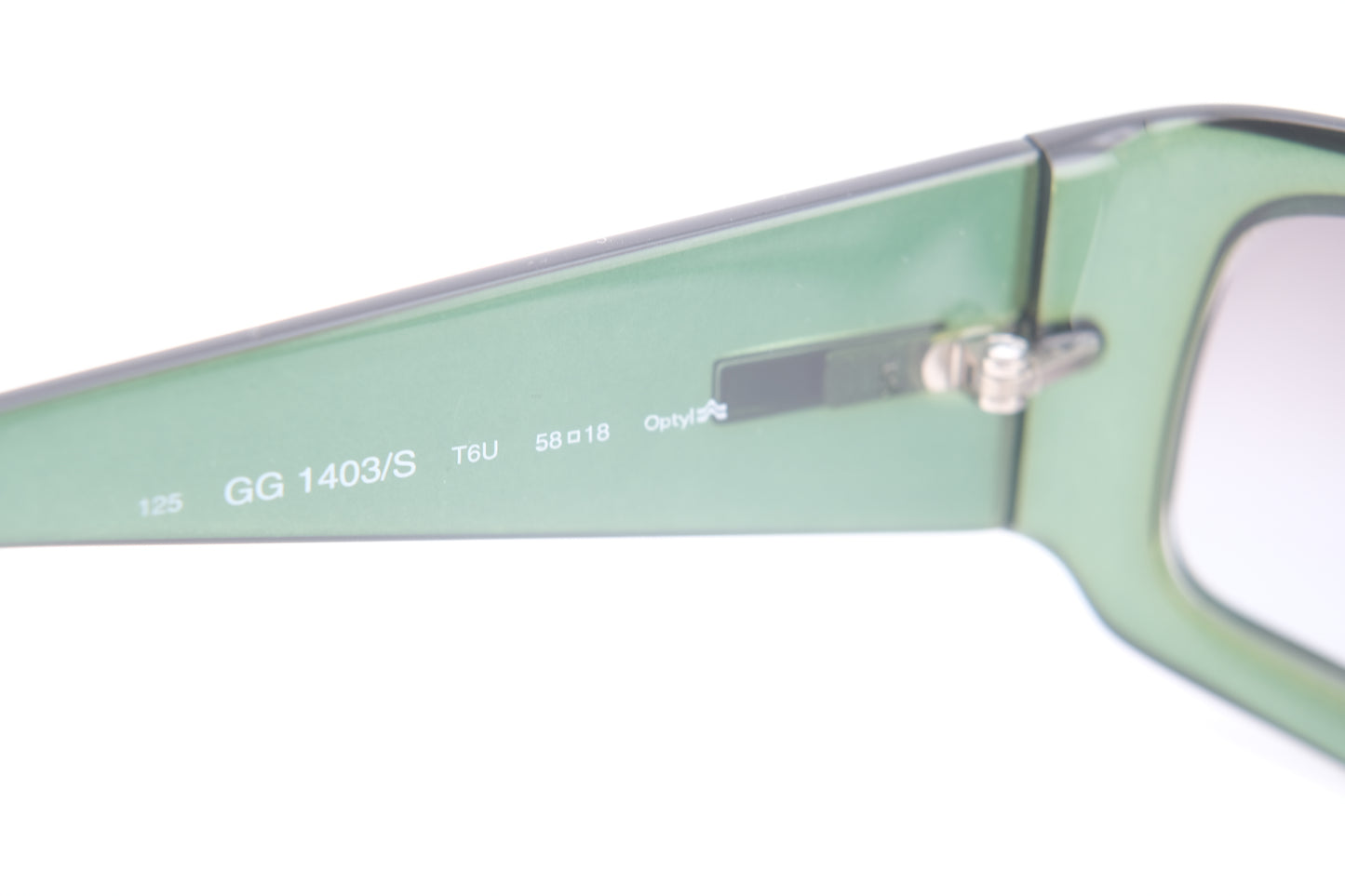 ❤️ Vintage Gucci GG 1403/S Green Rectangular Sunglasses – Made in Italy