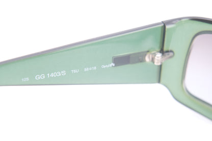❤️ Vintage Gucci GG 1403/S Green Rectangular Sunglasses – Made in Italy