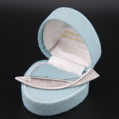 ❤️ Vintage Silver Fish Brooch | Sculptural Modernist Animal Design