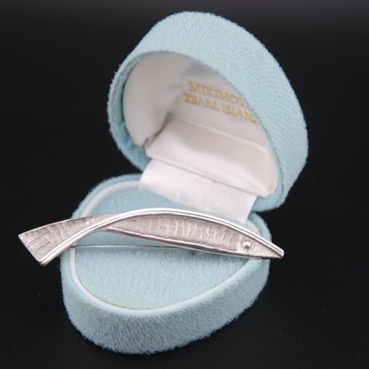 ❤️ Vintage Silver Fish Brooch | Sculptural Modernist Animal Design