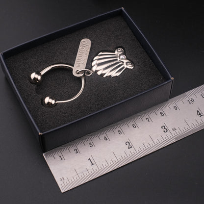❤️ Vintage Mikimoto International Pearl Shell Keychain – Original Box