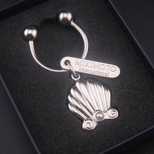 Vintage Mikimoto International Pearl Shell Keychain – Original Box