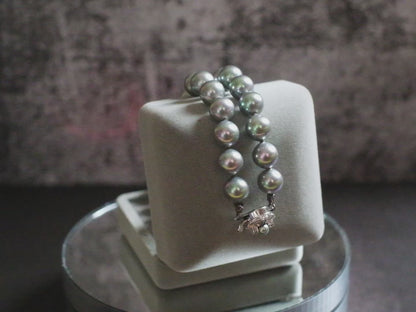 ❤️Majorica Grey Pearl Necklace & Earrings Set – SV Clasp