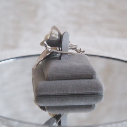 ❤️ Vintage Mikimoto Sterling Silver Calla Lily Brooch with Cultured Akoya