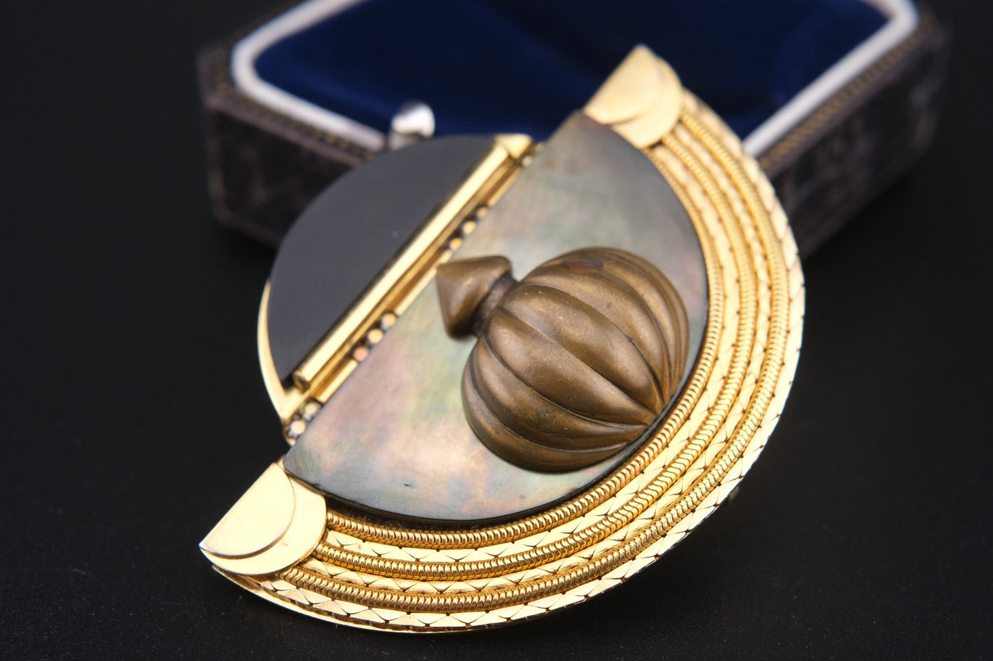 Vintage Marena Handmade German Brooch – Convertible to Pendant – Art Deco Revival Design