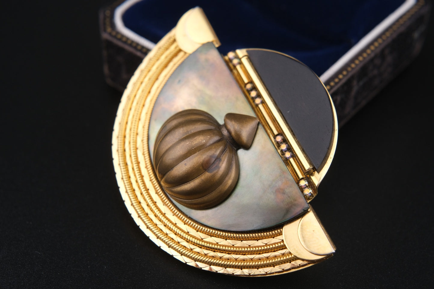 Vintage Marena Handmade German Brooch – Convertible to Pendant – Art Deco Revival Design