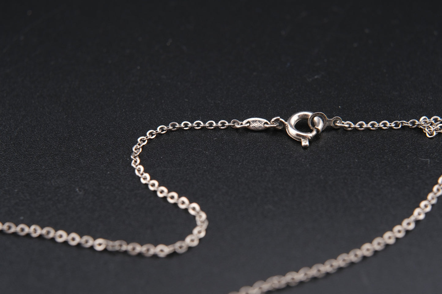 Vintage Toshikane Cherry Blossom Pendant Necklace – Japanese Porcelain with Sterling Silver Chain