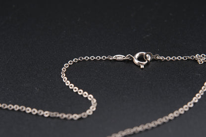 Vintage Toshikane Cherry Blossom Pendant Necklace – Japanese Porcelain with Sterling Silver Chain