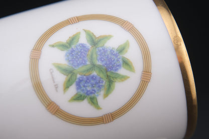 ❤️ Christian Dior "Hortensia" Porcelain Mug – Gold Trim – Vintage